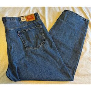 Levis 505 Size 50 x 32 Blue Big Tall Straight Leg Jeans New